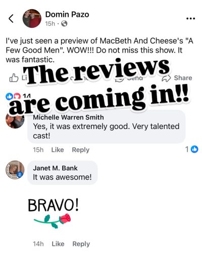 FEW GOOD MEN | MacBeth & Cheese